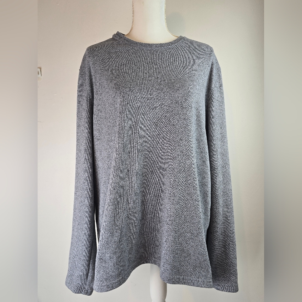 Womens XL Croft & Barrow Gray Knit Sweater